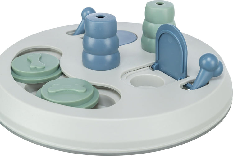 TRIXIE Turn Around - Mad Scientist Dog Activity Interactive Toy, Level 2 Food Puzzle Game, Brain Teasing Treat Dispenser, IQ and Mental Development Toy for Smart Dogs, Enrichment Toy for Boredom Busting