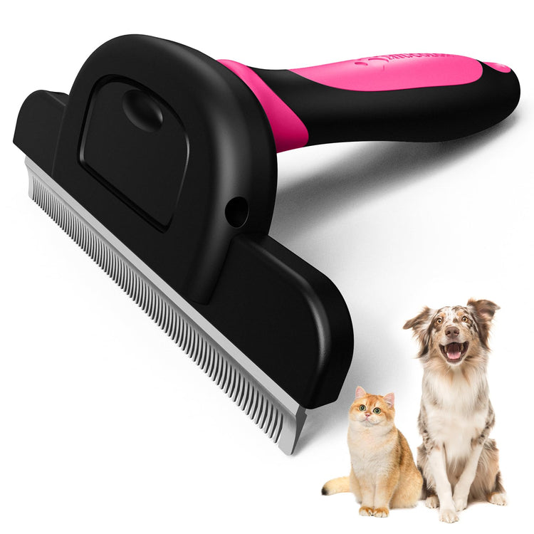 MIU COLOR Pet Grooming Brush, Deshedding Tool for Dogs & Cats, Effectively Reduces Shedding by up to 95% for Short Medium and Long Pet Hair, Purple