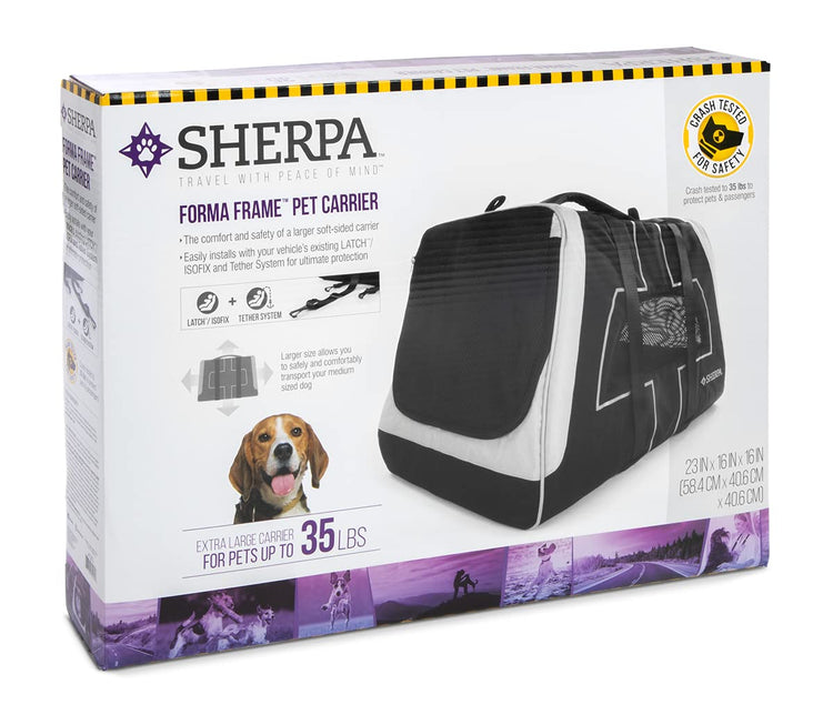 Sherpa Delta Airlines Travel Pet Carrier, Airline Approved & Guaranteed On Board - Black, Medium
