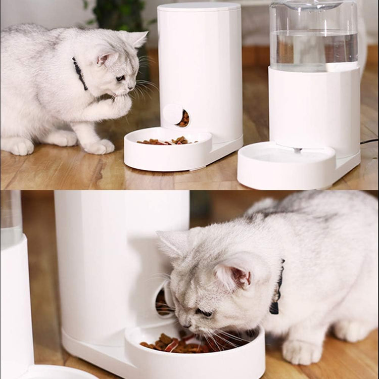 Lulu Home Pet Food Feeder, 2.5L Gravity Pet Feeder for Dogs Cats