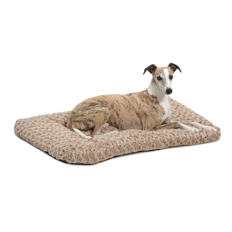MidWest Homes for Pets XXS QuietTime Deluxe Gray Ombré Swirl Plush Pet Bed, Machine Washable, Non-Skid Bottom, Soft Crate Mat for 18-inch Crates