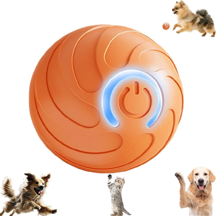 Valentines Day Gifts 2025 New Electric Dog Ball Toy,Electric Ball Dog Toy for Cat,360° Smart Automatic Interactive Rolling Dog Ball, Smart Interactive Pet Toy Ball,Automatic Dog Toy