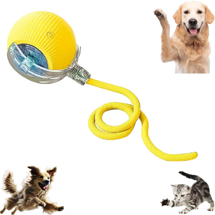 Valentines Day Gifts 2025 New Electric Dog Ball Toy,Electric Ball Dog Toy for Cat,360° Smart Automatic Interactive Rolling Dog Ball, Smart Interactive Pet Toy Ball,Automatic Dog Toy