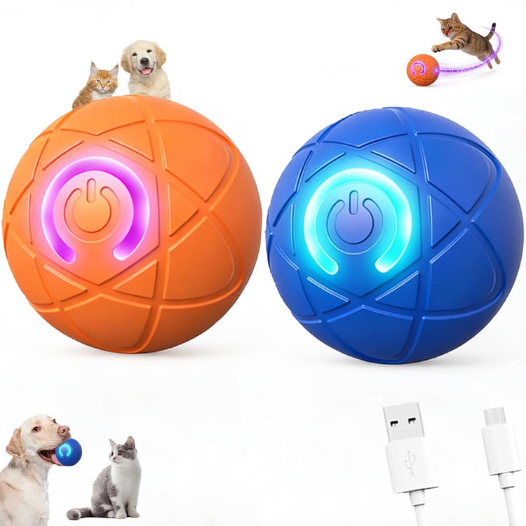 Valentines Day Gifts 2025 New Electric Dog Ball Toy,Electric Ball Dog Toy for Cat,360° Smart Automatic Interactive Rolling Dog Ball, Smart Interactive Pet Toy Ball,Automatic Dog Toy