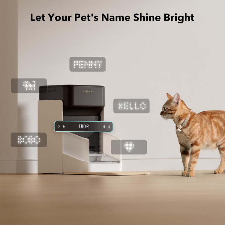 PETLIBRO RFID Automatic Cat Feeder, Collar Tag-Activated Personalized Meals, 5G&2.4G Wi-Fi Programmable Cat Food Dispenser with Cats Recognition & Diet Tracking for Multi-Pet Homes and Different Diets