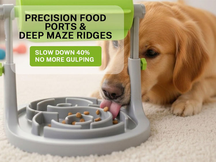 Pet Feeding Solution Automatic Cat & Dog Cafe Feeder and Water Dispenser in Set with Food Scoop - Ito Rocky 6-Meal Automatic Food Dispenser for Small/Middle Puppy and Kitten