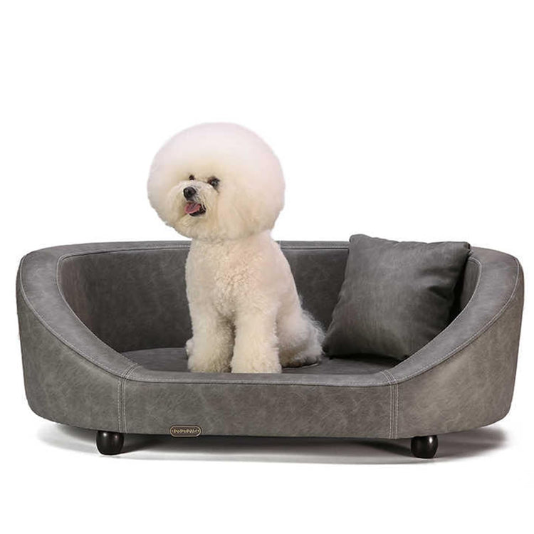 Pet Sofa Bed, No Hair Sticking Pet Bed, Removable Mattress Dog Bed/cat Bed, Solid Wood Elevated Pet Bed, Pet Furniture Dog Sofa Bed(48x33.8x14.5in/122x86x37cm)