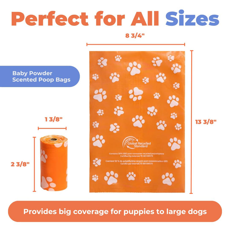 Best Pet Supplies Dog Poop Bags for Waste Refuse Cleanup, Doggy Roll Replacements for Outdoor Puppy Walking and Travel, Leak Proof and Tear Resistant, Thick Plastic - Assorted, 150 Bags