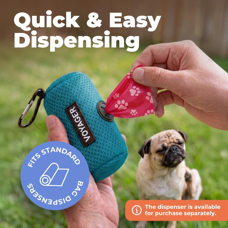 Best Pet Supplies Dog Poop Bags for Waste Refuse Cleanup, Doggy Roll Replacements for Outdoor Puppy Walking and Travel, Leak Proof and Tear Resistant, Thick Plastic - Assorted, 150 Bags