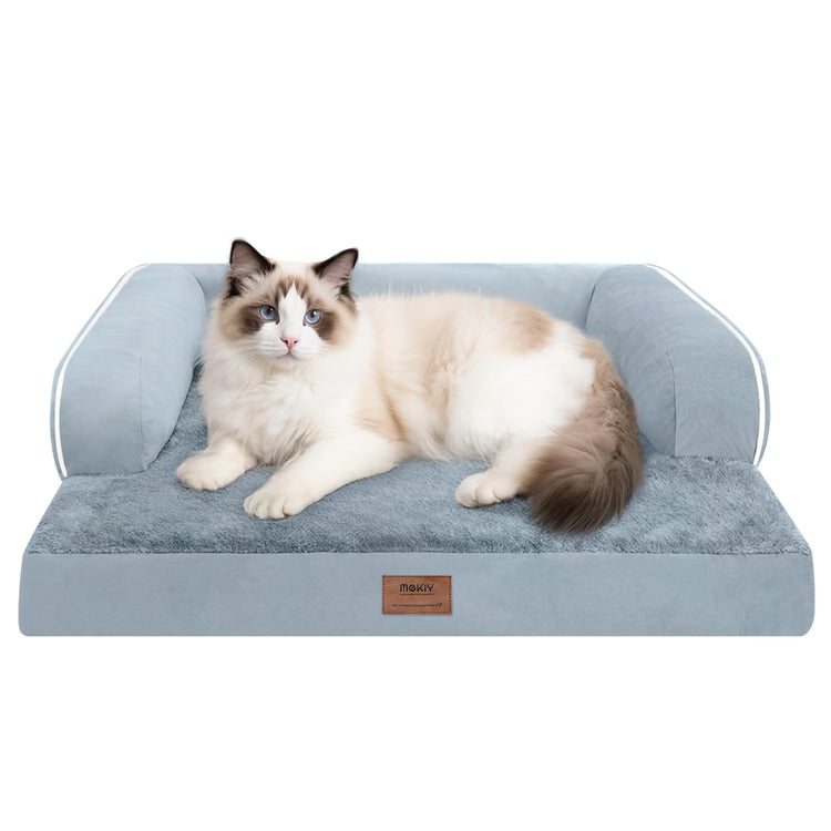 Small Dog Bed and Cat Sofa Waterproof Orthopedic Dog Beds for Small Dogs Cat Bed Comfy Pet Couch Sofa Beds with Washable Removable Cover & Non-Slip Bottom