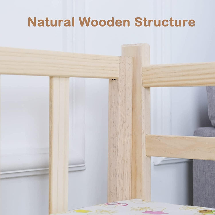 Dog Bed Wooden Dog Bed Eevated Pet Bed Pet Sofa Bed Couch Washable Pet cot Couch Dog Kennel Furniture for Small Medium Pets & Cats for Dogs Pet Cat ()