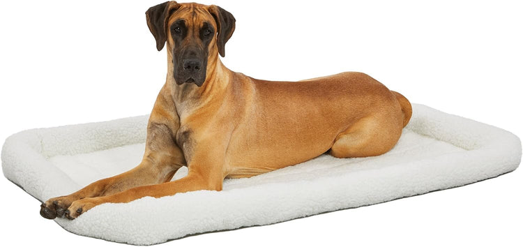 MidWest Homes for Pets QuietTime Fashion XXS Dog Bed - Pink Faux Fur Bolster, Ultra-Soft and Machine Washable, Fits 18-Inch Crates and Carriers, for Small Dogs and Cats