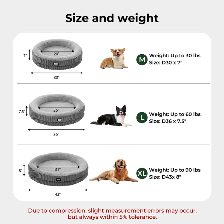 BALANCE Cat Bed Kitten Bed, Washable Round Cat Beds for Indoor Cats, Super Soft Plush Faux Fur Pet Bed for Puppy and Kitten with Anti-Slip Bottom