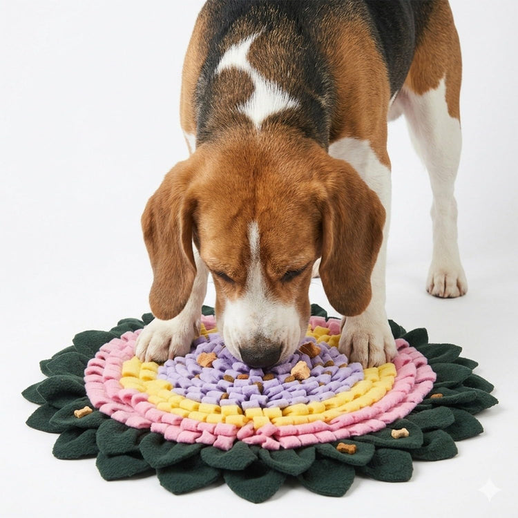 PET ARENA Snuffle Mat for Dogs - Adjustable Interactive Puzzle Toy for Large & Small Breed Slow Feeder for Mental Stimulation & Stress Relief Encourages Natural Foraging Ideal for Indoor & Outdoor Use