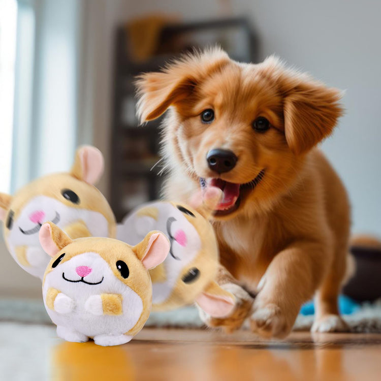 Mity rain Interactive Dog Toys with Thicken Plush, Moving Dog Toy with Recording Mode Shaking & Singing Mode Bouncing, Funny Ball Jumping to Keep Them Busy & Chase, Rechargeable (Octopus)