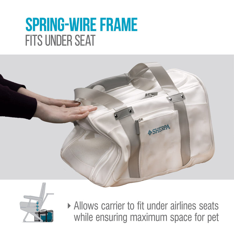 Sherpa Delta Airlines Travel Pet Carrier, Airline Approved & Guaranteed On Board - Black, Medium