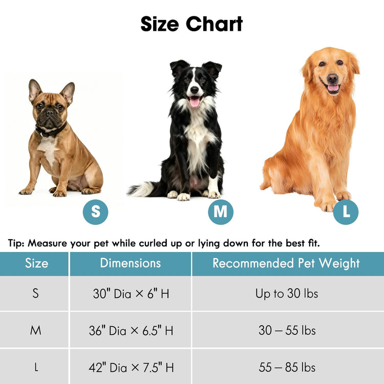 ClevaHome Cat Dog Bed for Small Pets up to 15lbs - Round Cat Beds for Indoor Cats, Machine Washable Comfortable Pet Bed for Puppy and Kitten with Non-Slip Bottom (Washed Green)