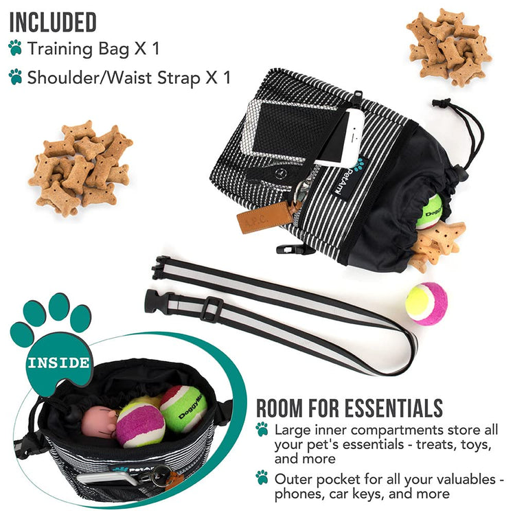 PETAMI Dog and CAT Treat Pouch, Heather Gray