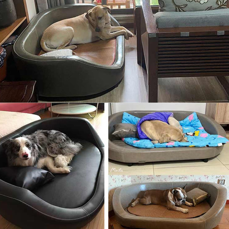 Pet Sofa Bed, No Hair Sticking Pet Bed, Removable Mattress Dog Bed/cat Bed, Solid Wood Elevated Pet Bed, Pet Furniture Dog Sofa Bed(48x33.8x14.5in/122x86x37cm)