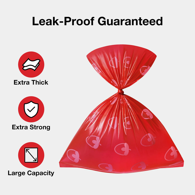 VETRESKA Dog Poop Bag Dispenser with Cherry Blossom Scented Poop Bags, Leak Proof and Extra Thick Pet Waste Bags, 1 Poop Bag Holder and 105 Bags for Dog Walking and Cats Litter, Pink