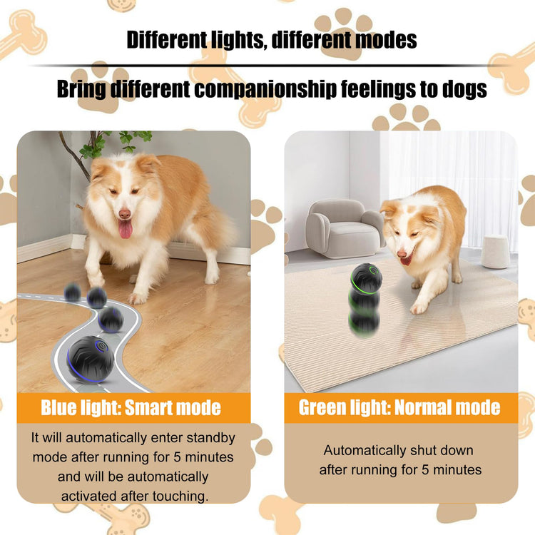 Valentines Day Gifts 2025 New Electric Dog Ball Toy,Electric Ball Dog Toy for Cat,360° Smart Automatic Interactive Rolling Dog Ball, Smart Interactive Pet Toy Ball,Automatic Dog Toy