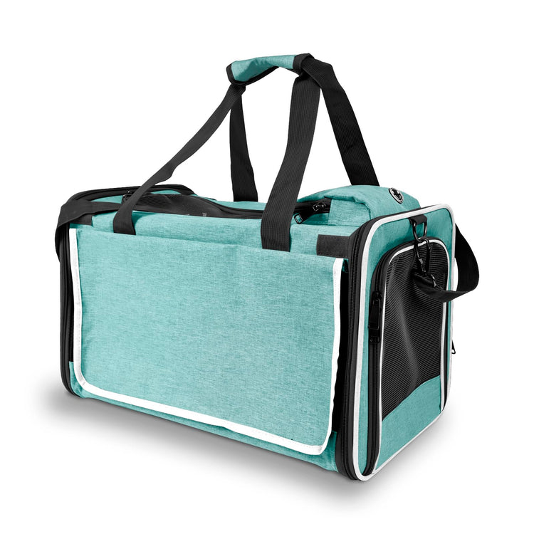 GAPZER Pet Carrier for Large Cats, Soft-Sided Cat Carrier for Medium Big Cats and Puppy up to 20lbs, Washable Dog Carrier Privacy Protection for Home Outdoor Travel