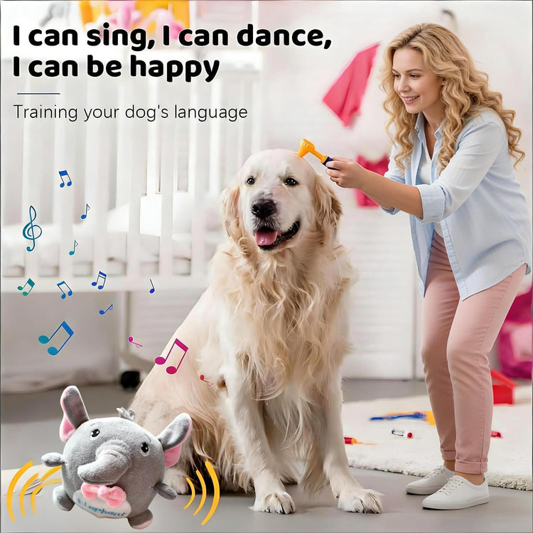 Interactive Dog Toys,Active Moving Pet Plush Toy,2026 New shaking dog ball pig dog toy Interactive Dog Ball with song Squeaky Moving Dog Ball Toy,Rechargeable Toys to Keep Them Busy Dog Toys(Blue Pig)