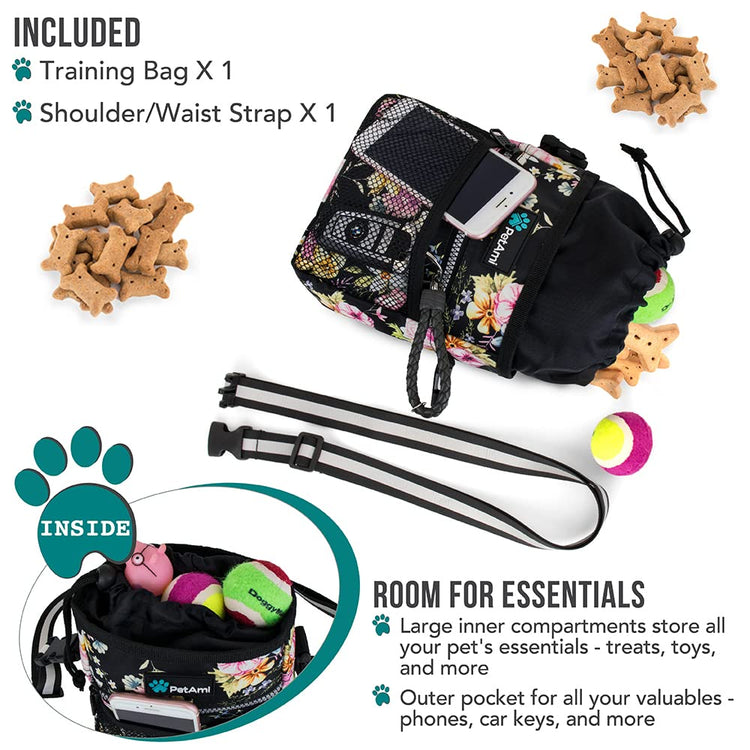 PETAMI Dog and CAT Treat Pouch, Heather Gray