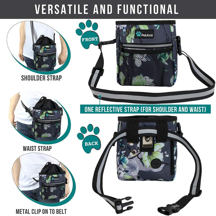 PETAMI Dog and CAT Treat Pouch, Heather Gray