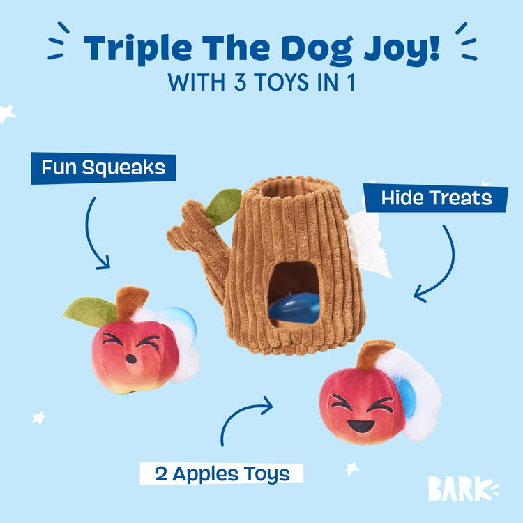 Barkbox Dog Toys – Barker’s Dozen Donuts Plush 4 in 1 Multi Part Interactive Dog Toy for Dogs & Puppies – Small
