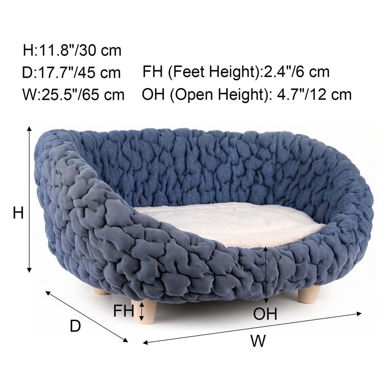 halinfer Modern Pet Sofa for Small to Medium Cats and Dogs, Up to 20 Pounds, Living Room and Bedroom Pet Furniture Bed