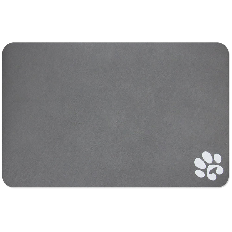YCT Cat Pet Food Mat - Non-Slip Bottom Absorbent Quick Dry Feeding Mat for Dogs and Cats - Pet Supplies, 11.8"x18.1" Beige