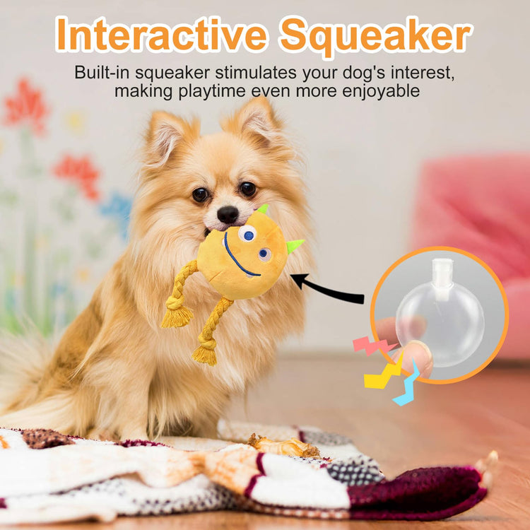lilfrd Dog Puzzle Toys - Enrichment Squeaky Crinkle Snuffle Treat Dispensing Smart Dog Toys for Boredom and Stimulating, Durable Plush Toys for Large Medium Small Breed - Turtle