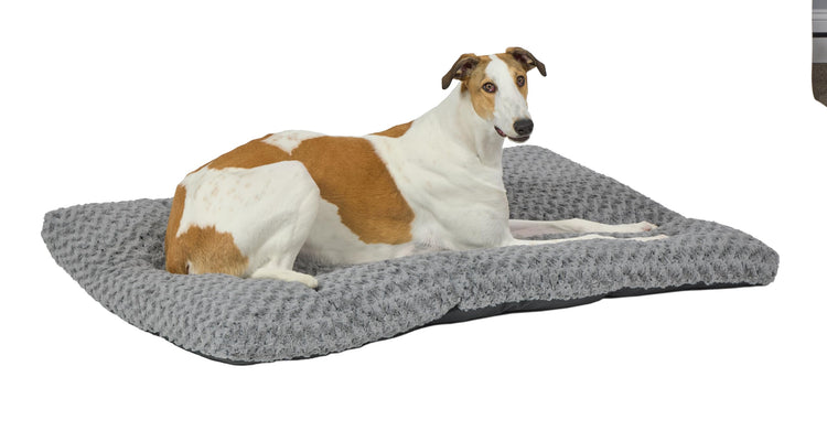 MidWest Homes for Pets XXS QuietTime Deluxe Gray Ombré Swirl Plush Pet Bed, Machine Washable, Non-Skid Bottom, Soft Crate Mat for 18-inch Crates