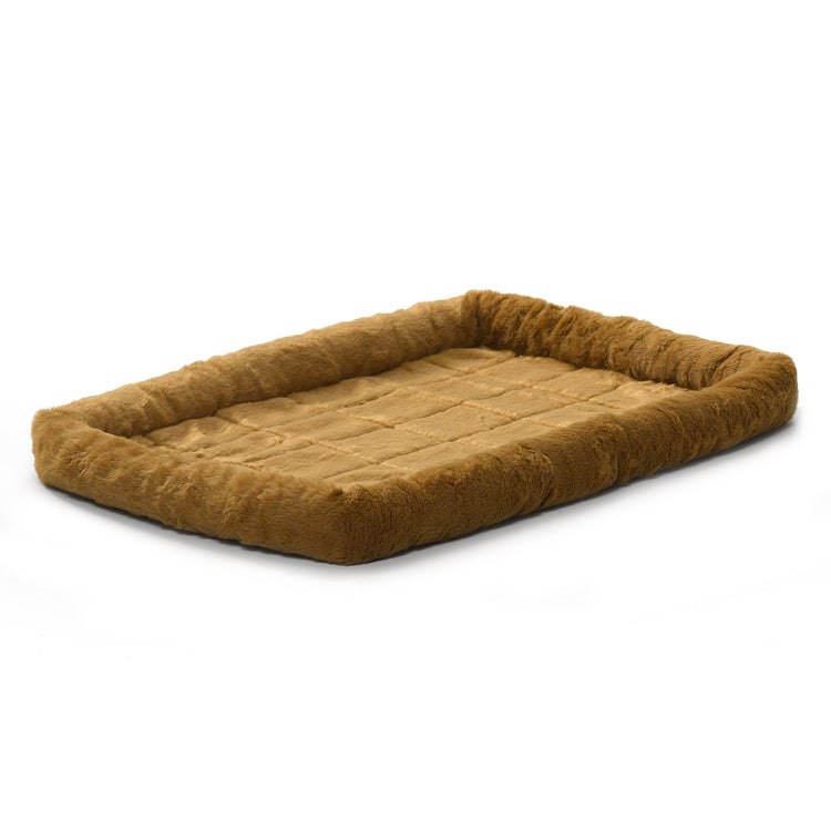 MidWest Homes for Pets QuietTime Fashion XXS Dog Bed - Pink Faux Fur Bolster, Ultra-Soft and Machine Washable, Fits 18-Inch Crates and Carriers, for Small Dogs and Cats