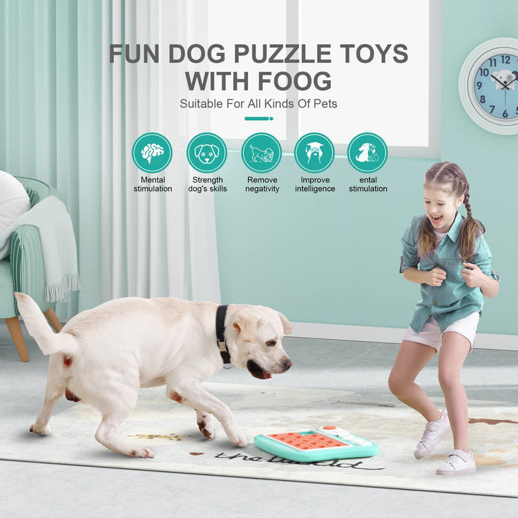 PETSTA Dog Puzzle Toys, Treat Dispensing Dog Enrichment Toys for IQ Training and Brain Stimulation, Interactive Mentally Stimulating Toys as Gifts for Puppies, Cats, Dogs