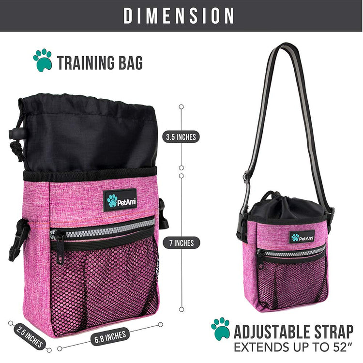 PETAMI Dog and CAT Treat Pouch, Heather Gray