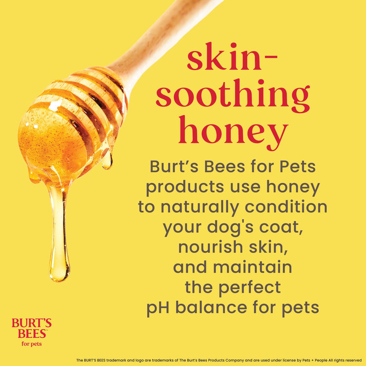 Burt's Bees for Pets Honey Multipurpose Dog Grooming Wipes, Gentle Hypoallergenic Spot Cleaning Sheets, pH Balanced Natural Origin Formula for Paws, Face and Butt, 50 Count