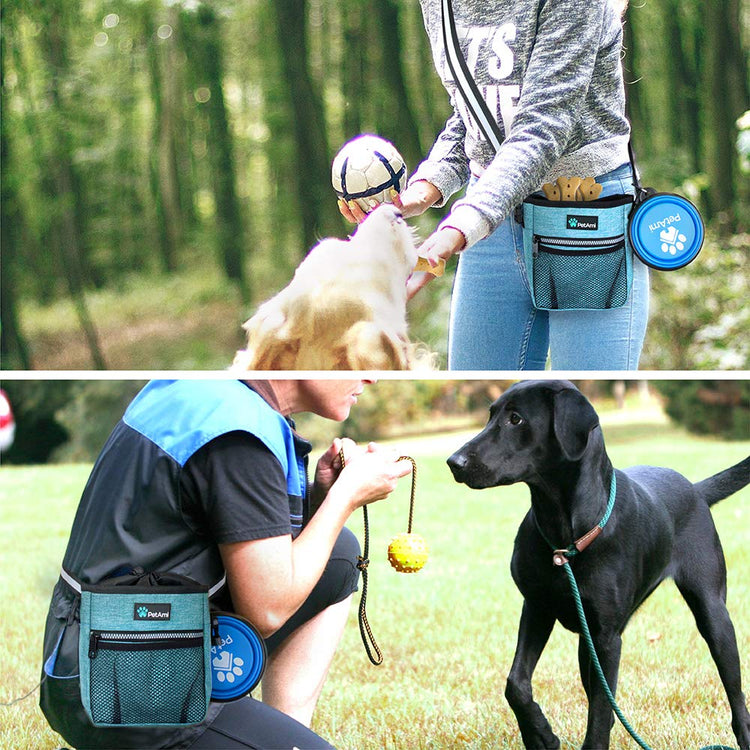 PETAMI Dog and CAT Treat Pouch, Heather Gray