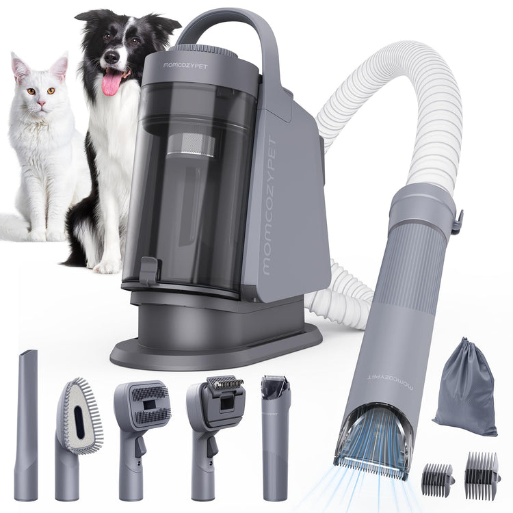 Dog Grooming Kit, FurEase Dog Grooming Vacuum with Dog Clippers for Grooming, 13000Pa Powerful Dog Vacuum for Shedding Grooming with 5 Pet Grooming Tools