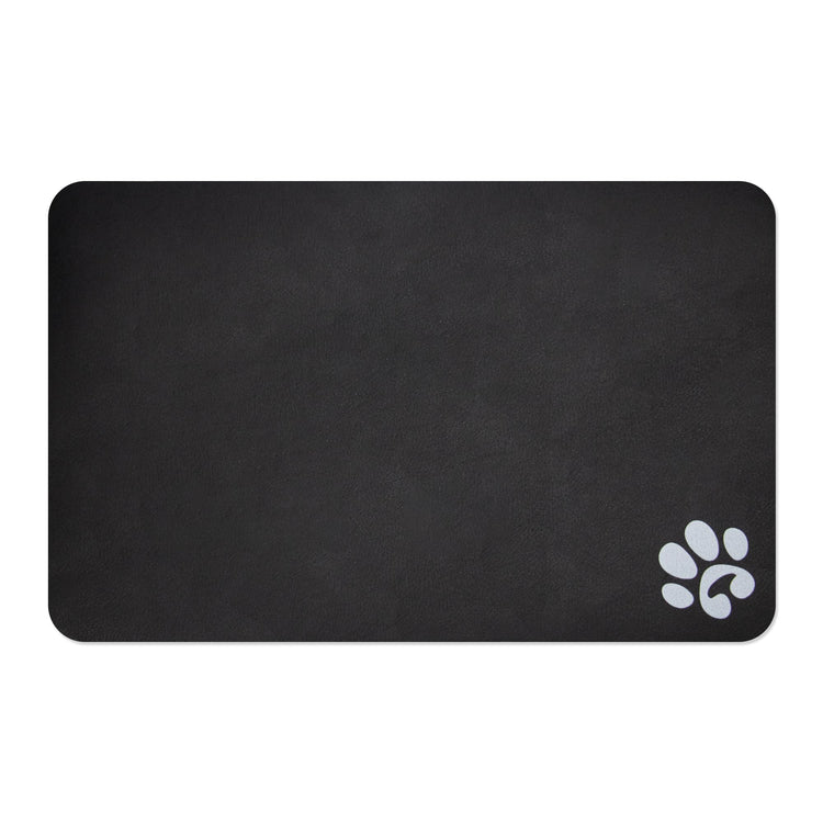 YCT Cat Pet Food Mat - Non-Slip Bottom Absorbent Quick Dry Feeding Mat for Dogs and Cats - Pet Supplies, 11.8"x18.1" Beige