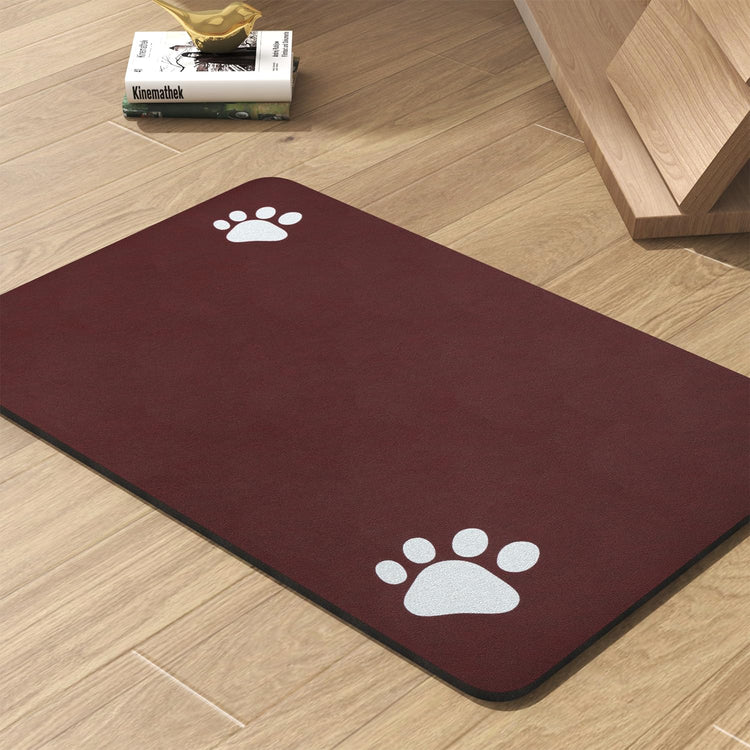 PADOOR Pet Feeding Mat-Absorbent Dog Mat for Food and Water Bowl-No Stains Easy Clean Dog Food Mat-Quick Dry Water Dispenser-Puppy Supplies Accessories