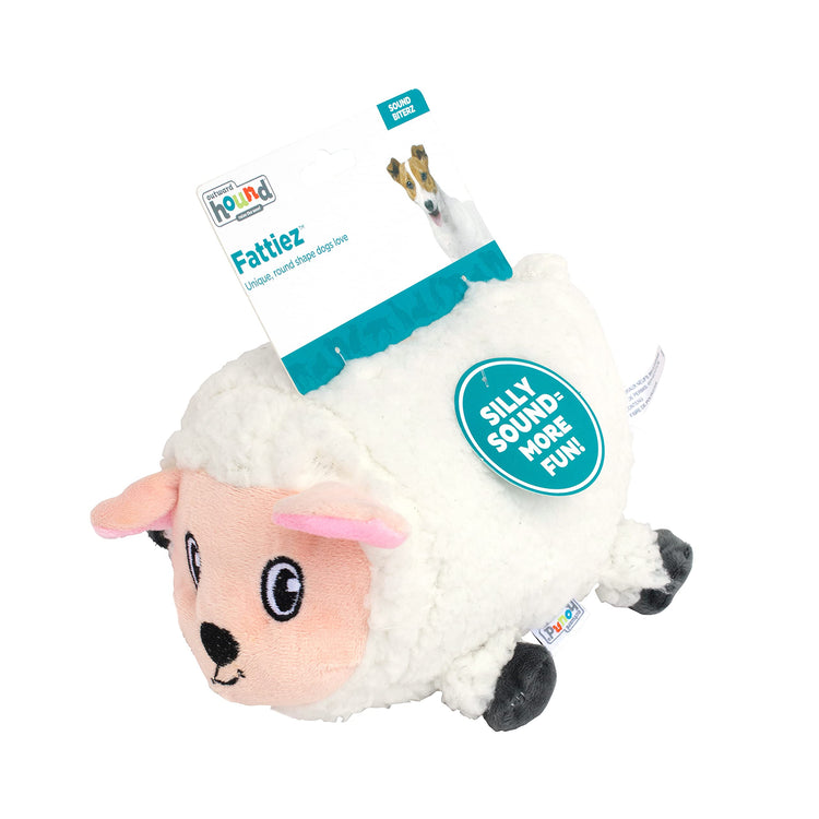 Outward Hound Fattiez Pig Plush Squeaky Dog Toy, Small