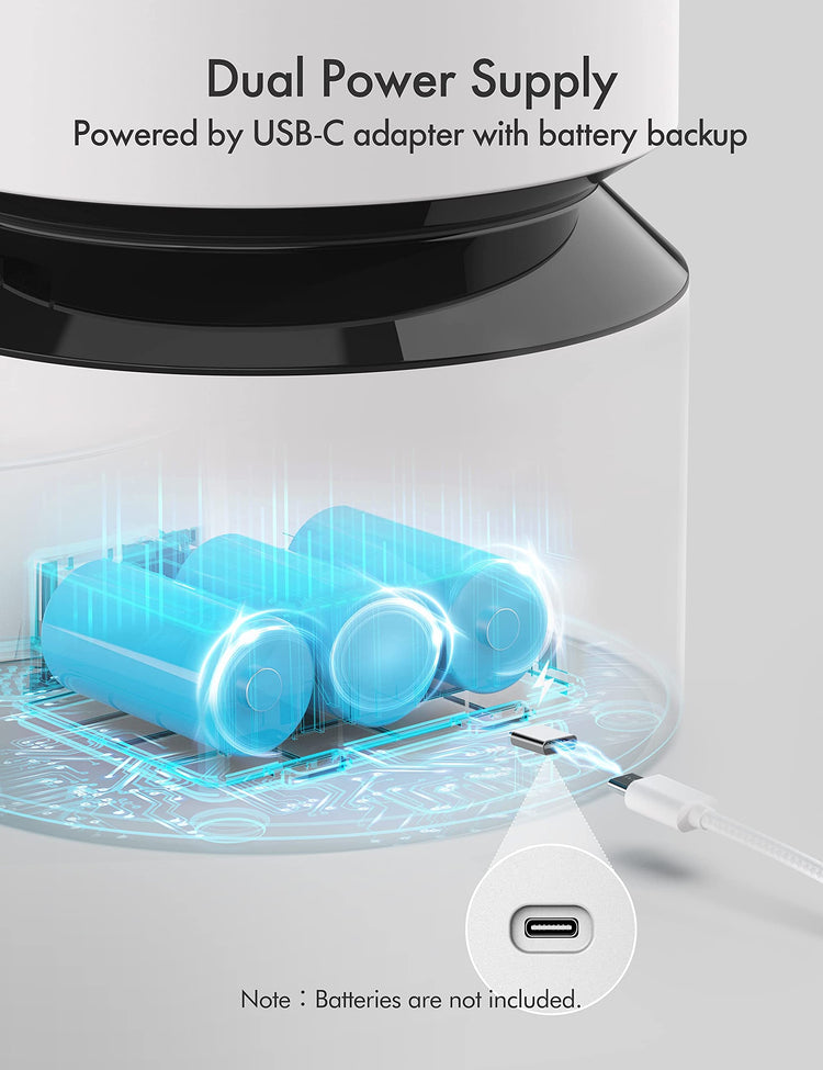 PETLIBRO Automatic Cat Feeder, Automatic Dog Food Dispenser with Freshness Preservation, 5L Timed Pet Feeders for Dry Food, Up to 6 Meals Per Day, Granary 5L Basic Button Type White