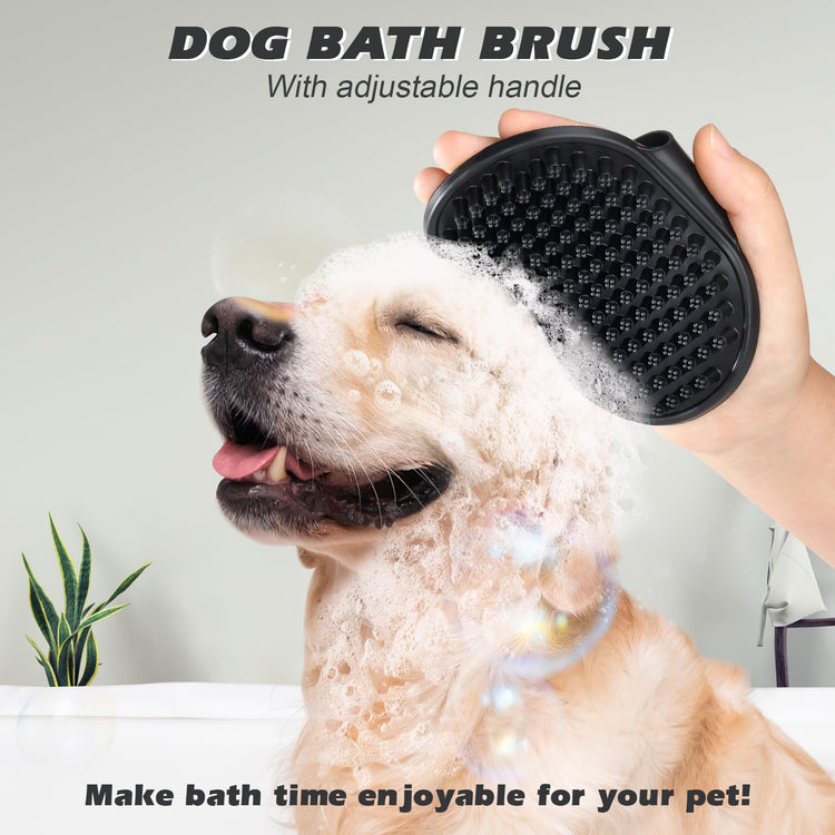 2PCS Pet Grooming Tools - Double-Sided Brush for Shedding and Bathing, Suitable for Short/Long Haired Dogs Cats and Horses, Deshedding Dog Brush, Mane & Tail Combs for Horses - Pet Supplies (Blue)