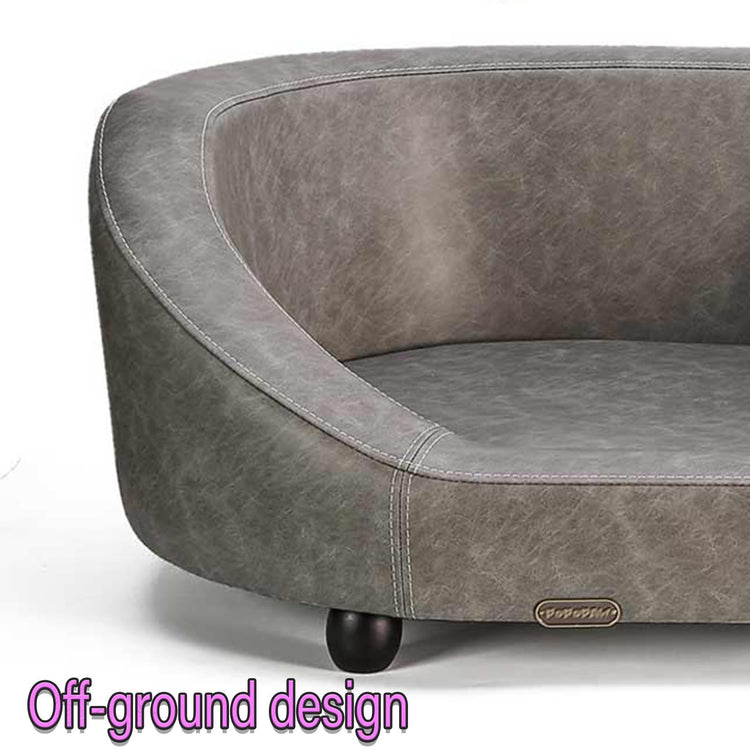 Pet Sofa Bed, No Hair Sticking Pet Bed, Removable Mattress Dog Bed/cat Bed, Solid Wood Elevated Pet Bed, Pet Furniture Dog Sofa Bed(48x33.8x14.5in/122x86x37cm)