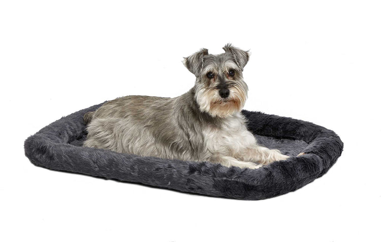 MidWest Homes for Pets QuietTime Fashion XXS Dog Bed - Pink Faux Fur Bolster, Ultra-Soft and Machine Washable, Fits 18-Inch Crates and Carriers, for Small Dogs and Cats