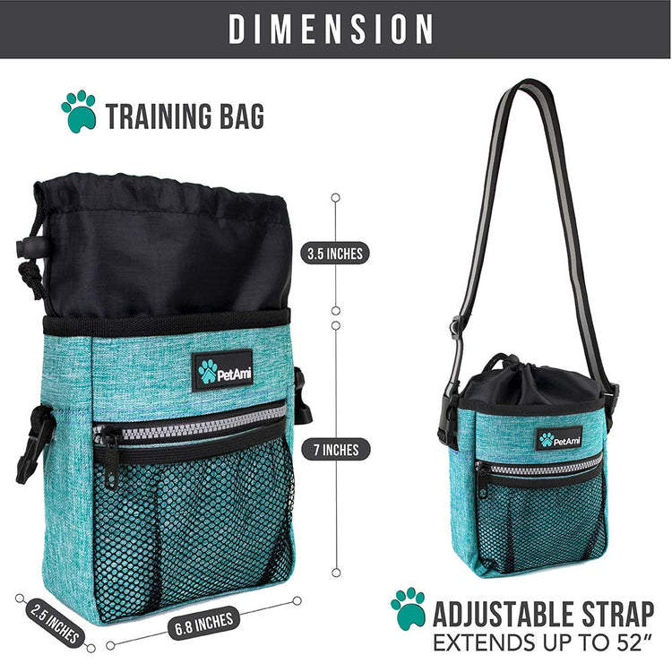 PETAMI Dog and CAT Treat Pouch, Heather Gray