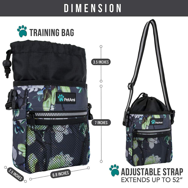 PETAMI Dog and CAT Treat Pouch, Heather Gray