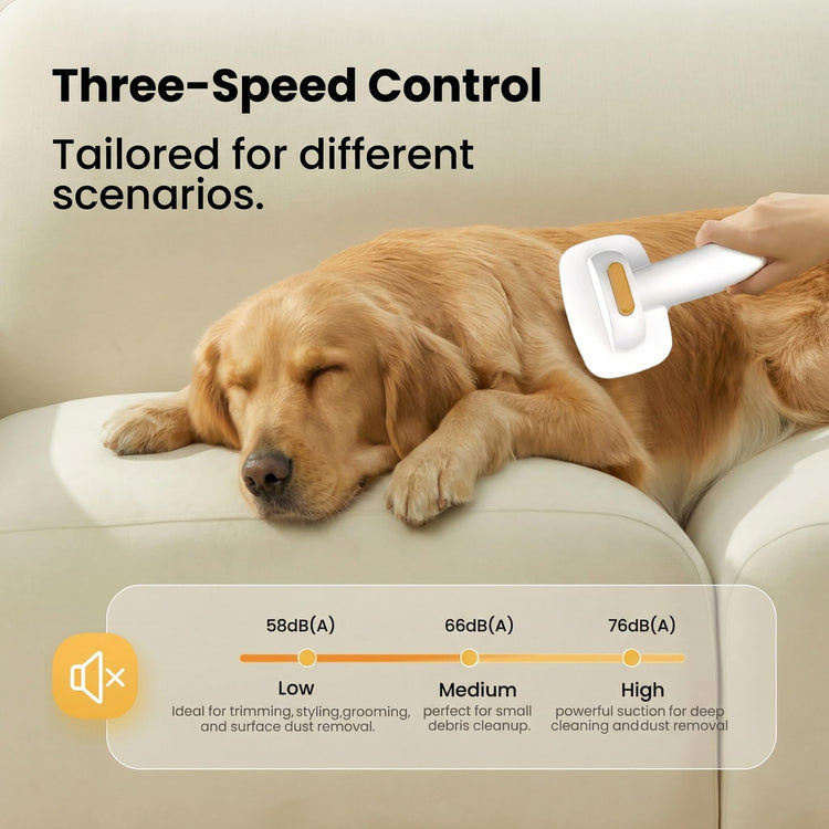 Grooming Vacuum& Dogs Grooming Kit, 5 in 1 Pet Grooming Vacuum with Pets Clipper Nail Grinder, 1.5L Dust Cup Dog Brush Vacuum Pets Grooming Tools for Shedding Pet Hair
